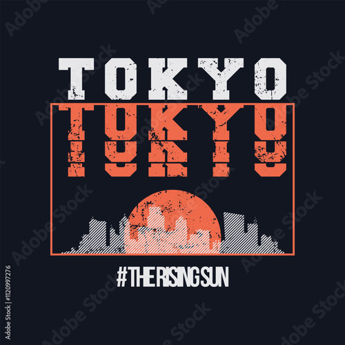 Tokyo vector illustration and typography, perfect for t-shirts, hoodies, prints etc.
