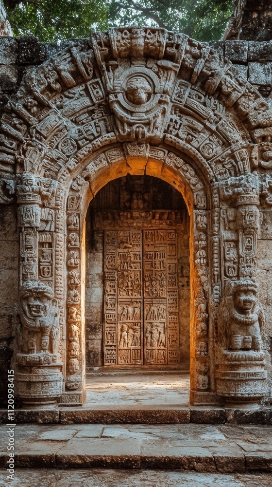 Ancient Maya Stone Archway Entrance Ancient Maya Stone Archway Entrance