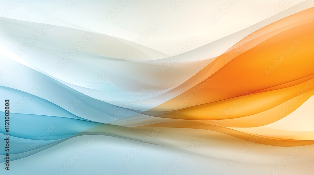 Fototapeta premium Colorful dynamic abstract wave patterns in modern digital art for visual harmony