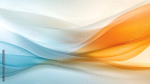 Colorful dynamic abstract wave patterns in modern digital art for visual harmony