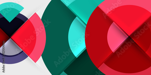 Target circle geometric abstract shapes. Vector Illustration For Wallpaper, Banner, Background, Card, Book Illustration, landing page