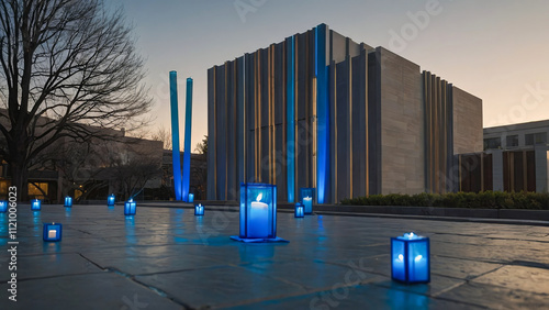 AI-generated images celebrating Hanukkah the Festival of Lights photo