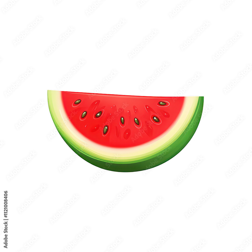 Fresh watermelon slice with vibrant colors and juicy texture Fresh watermelon slice with vibrant colors and juicy texture