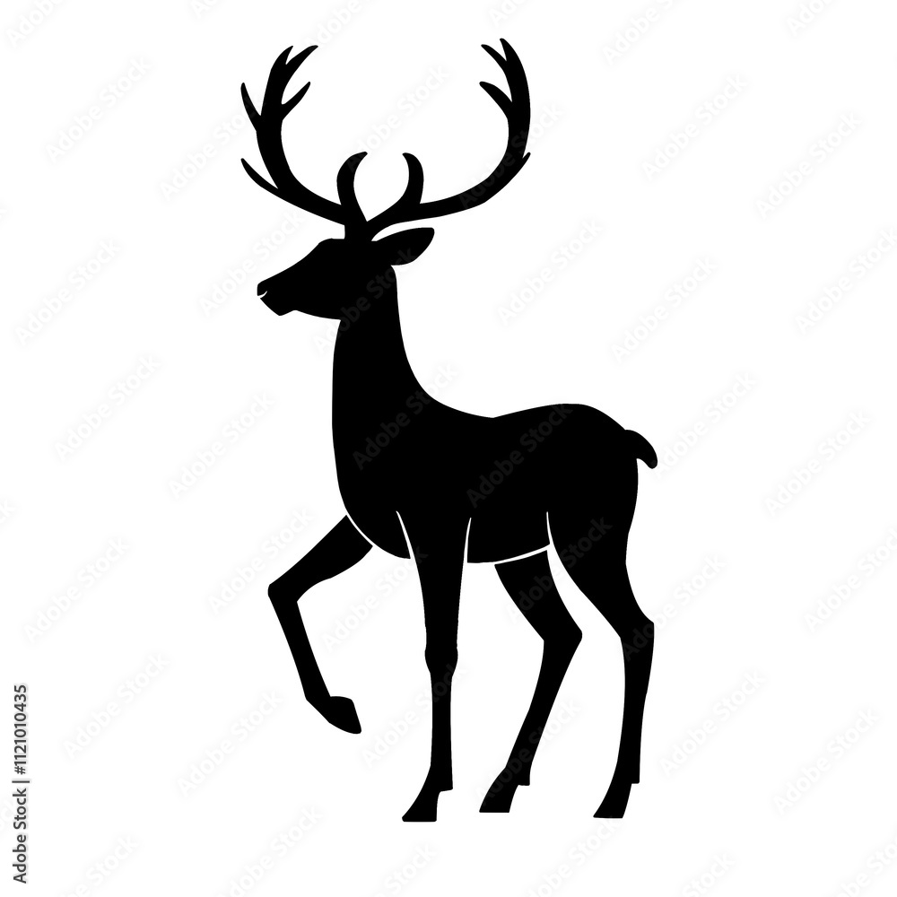 Fototapeta premium トナカイシルエット