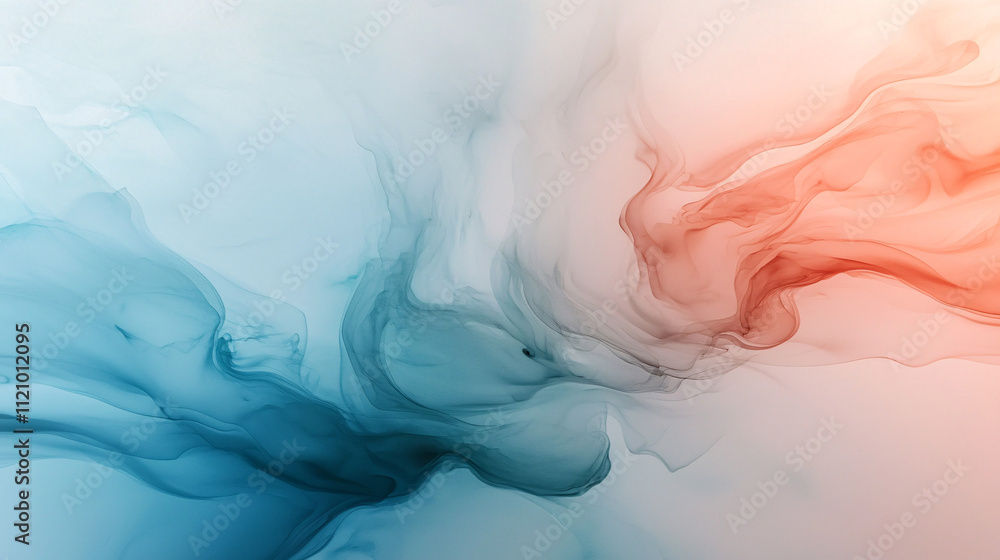 Subtle watercolor splashes blending into each other, creating a soft, harmonious, and calming effect Subtle watercolor splashes blending into each other, creating a soft, harmonious, and calming effect