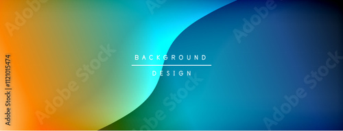 Gradient and shadow wave line geometric background. Vector Illustration For Wallpaper, Banner, Background, Card, Book Illustration, landing page
