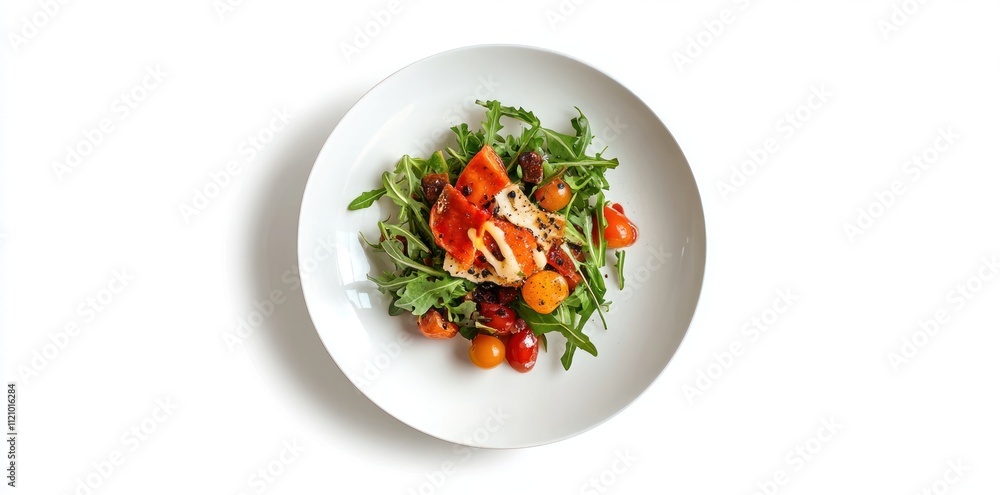 Grilled Halibut Salad with Cherry Tomatoes and Arugula Grilled Halibut Salad with Cherry Tomatoes and Arugula