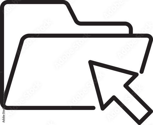click folder icon file archive vector icon