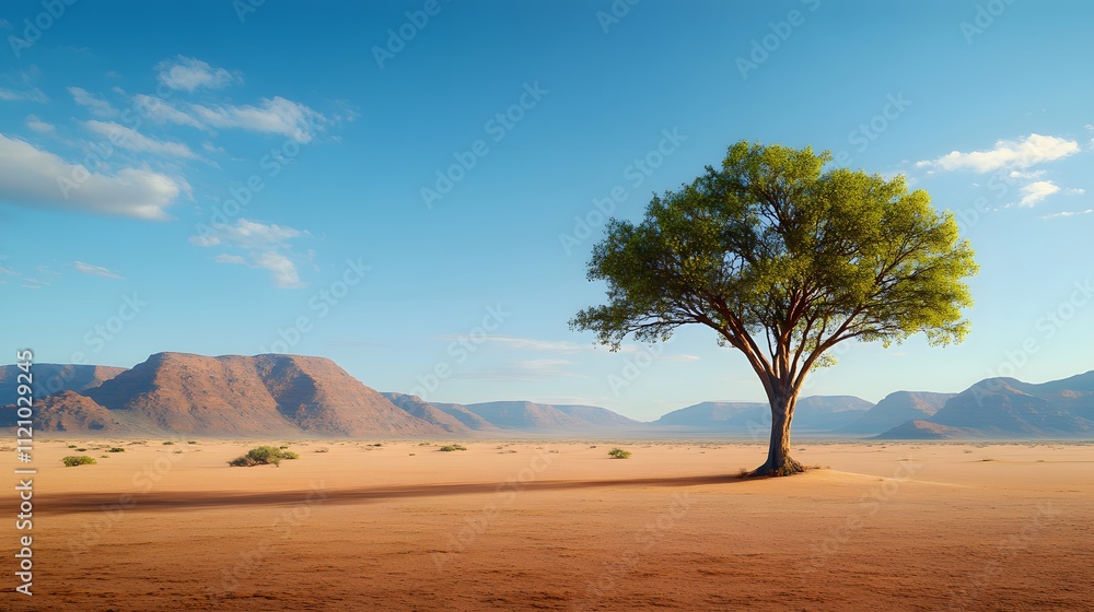 Lone tree in vast desert landscape nature photography expansive environment serene viewpoint capturing isolation and beauty Lone tree in vast desert landscape nature photography expansive environment serene viewpoint capturing isolation and beauty