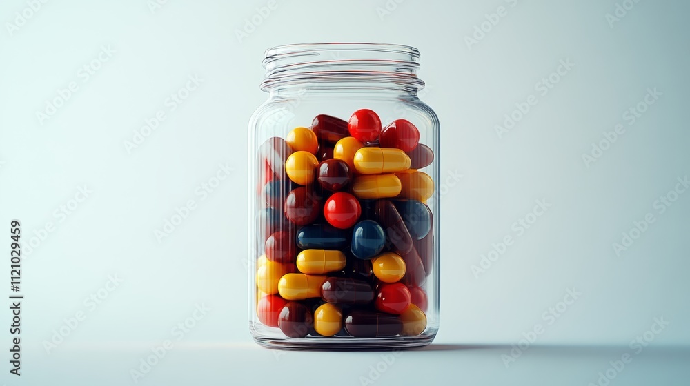 Jar full of pills Jar full of pills
