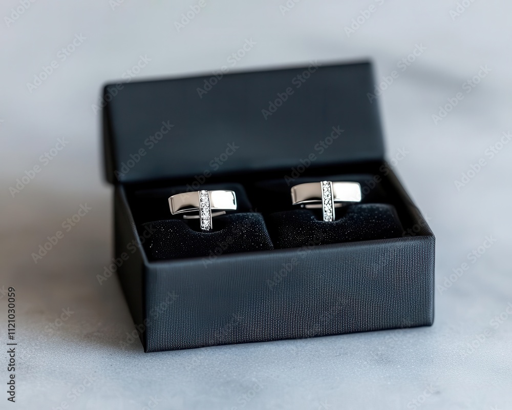 Custom silver cufflinks engraved with the couple s initials, elegantly boxed as a sophisticated wedding favor Custom silver cufflinks engraved with the couple s initials, elegantly boxed as a sophisticated wedding favor