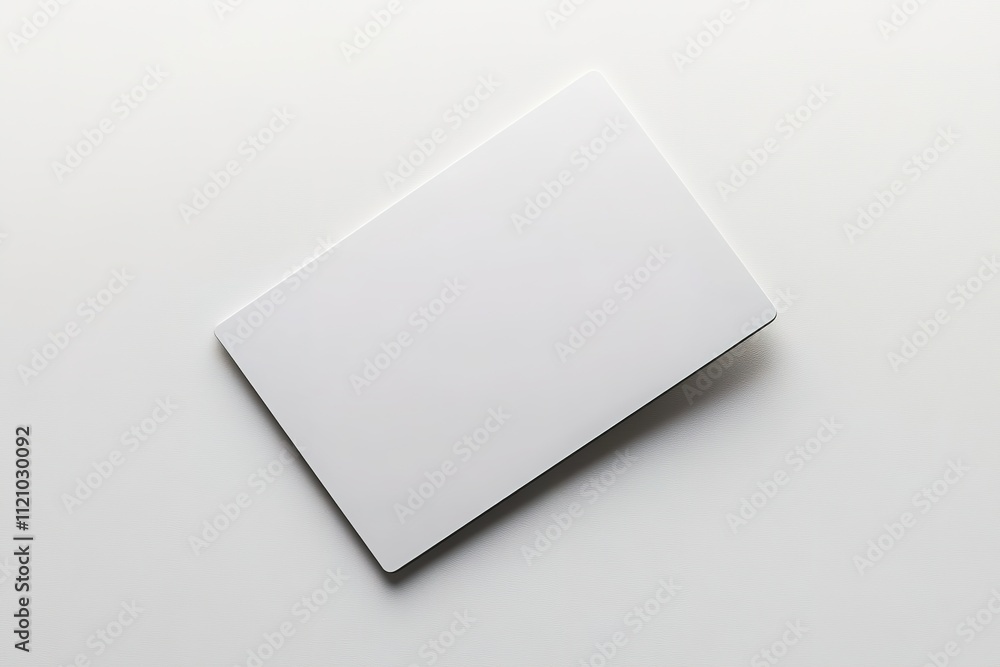 modern keycard lying flat on smooth white backdrop in soft natural light modern keycard lying flat on smooth white backdrop in soft natural light
