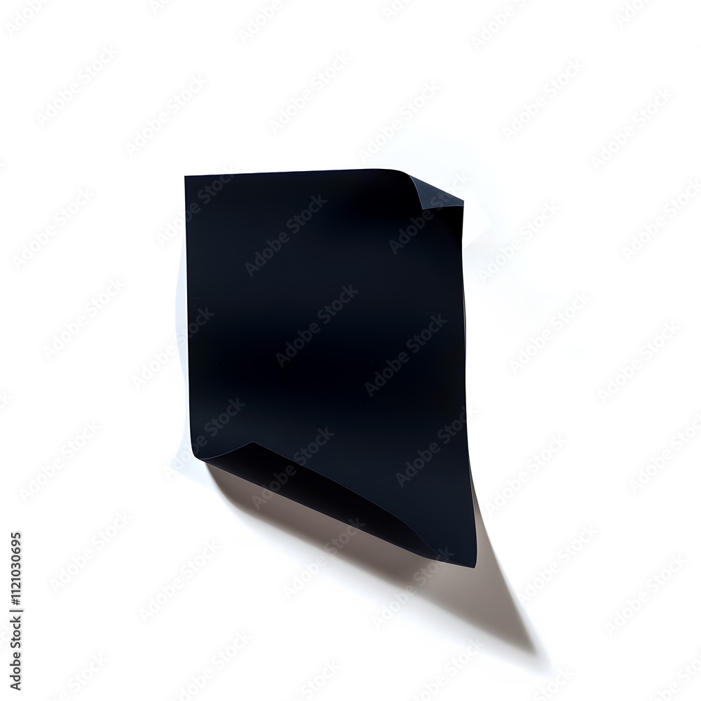 Blank Sticky Black Paper Note with Shadow on White Background – Perfect for Stationery, Productivity Concepts, Office Branding, Stationery, E-commerce, Ads, Blogs, Social Media, Presentations Blank Sticky Black Paper Note with Shadow on White Background – Perfect for Stationery, Productivity Concepts, Office Branding, Stationery, E-commerce, Ads, Blogs, Social Media, Presentations