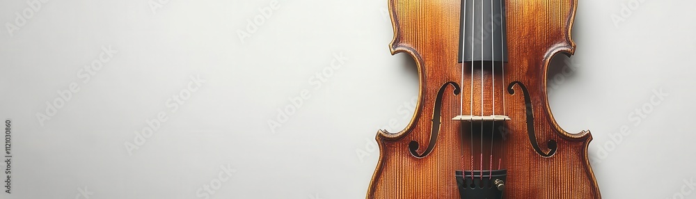 A classical violin, Baroque craftsmanship, polished wood and ornate carvings, isolated A classical violin, Baroque craftsmanship, polished wood and ornate carvings, isolated