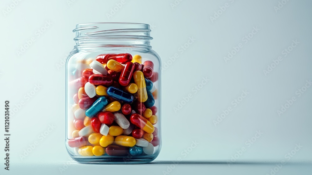 Jar full of pills Jar full of pills