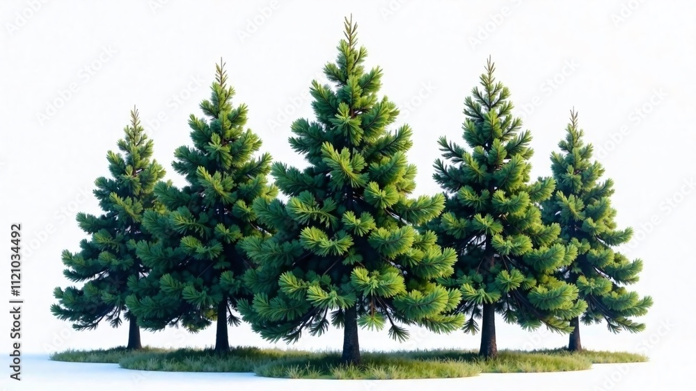 Conifer Forest Group - AI Photo Realistic Landscape, Depth, Mood Conifer Forest Group - AI Photo Realistic Landscape, Depth, Mood
