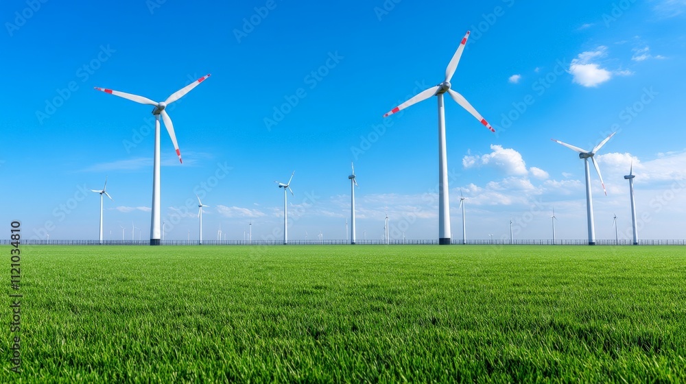 Wind Power Green Energy Field Wind Power Green Energy Field