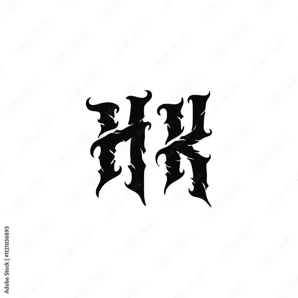 HK monogram logo design letter text name symbol monochrome logotype alphabet character simple logo HK monogram logo design letter text name symbol monochrome logotype alphabet character simple logo