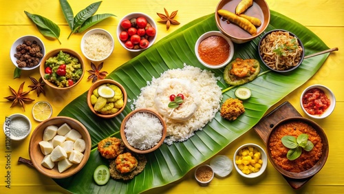 Wallpaper Mural Onam Sadhya: Traditional Kerala Feast, Harvest Festival Banner Torontodigital.ca