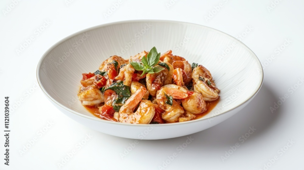 Delicious Shrimp Stir Fry with Basil and Tomatoes Delicious Shrimp Stir Fry with Basil and Tomatoes