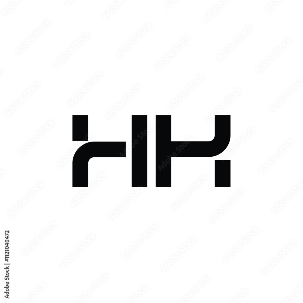 HK monogram logo design letter text name symbol monochrome logotype alphabet character simple logo HK monogram logo design letter text name symbol monochrome logotype alphabet character simple logo