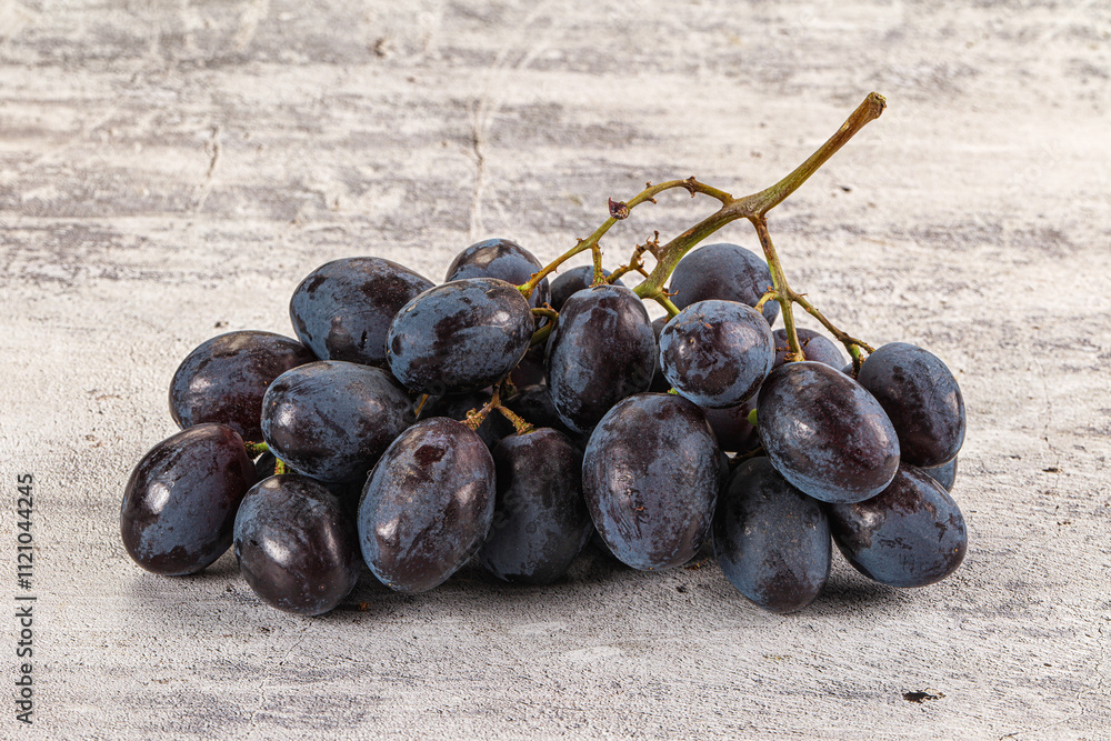 Fototapeta premium Blue juicy sweet ripe Grape bunch