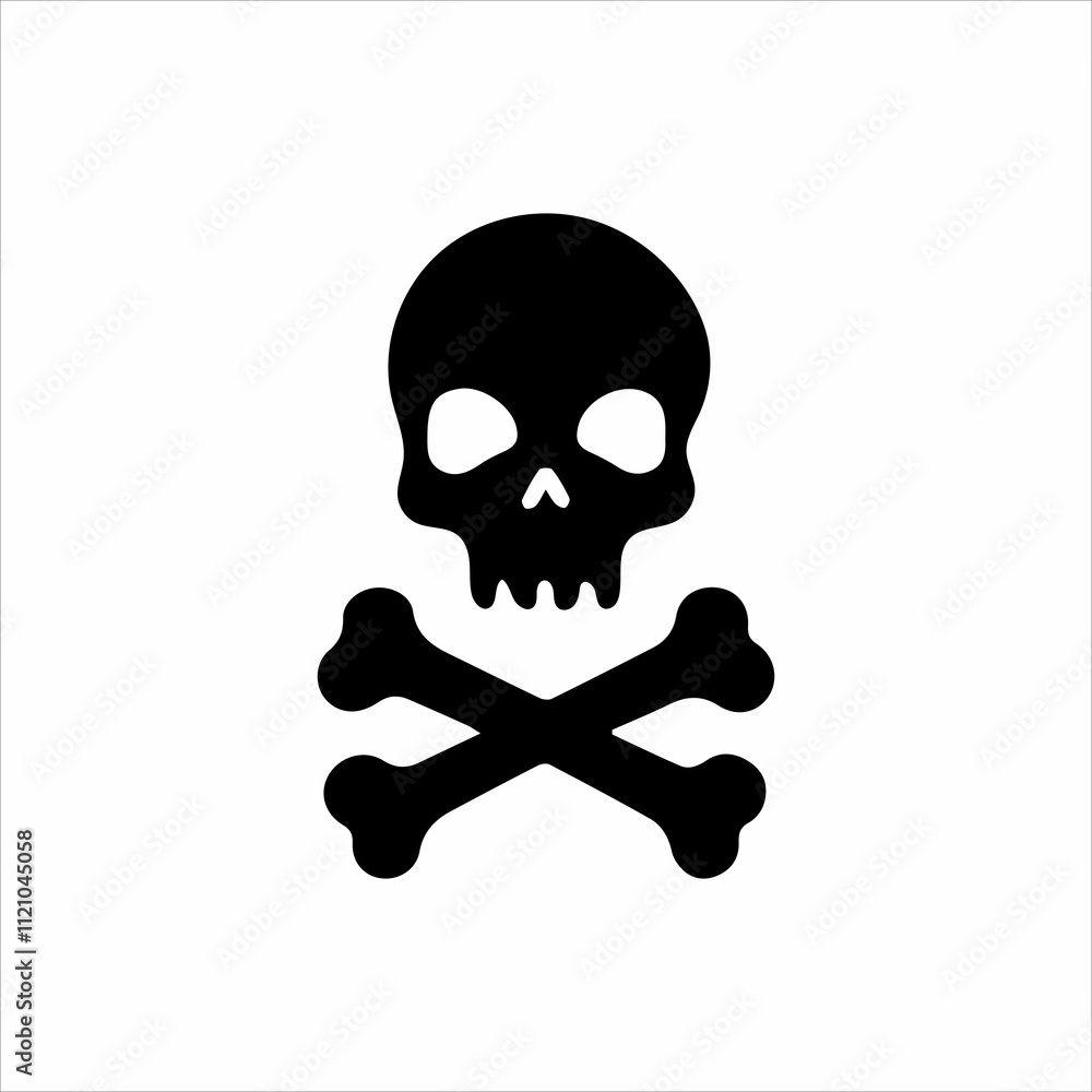 Skulls and crossbones. Skulls with crossbones icons collection isolated on white background. Death logo, symbol, sign. Pirate symbol. Vector graphic Skulls and crossbones. Skulls with crossbones icons collection isolated on white background. Death logo, symbol, sign. Pirate symbol. Vector graphic