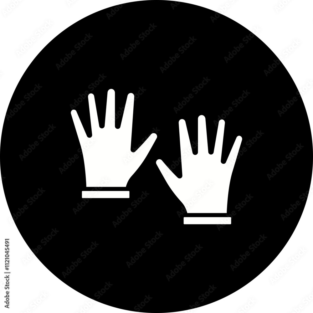Fototapeta premium Cleaning Gloves Icon