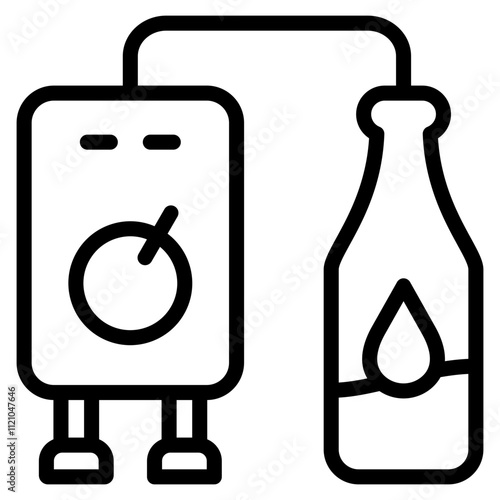 Brewery icon outline vector symbol illustration