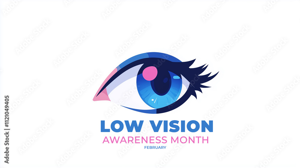 Low Vision Awareness Month. eye illustration. Low Vision Awareness Month. eye illustration.