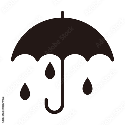 Single umbrella icon