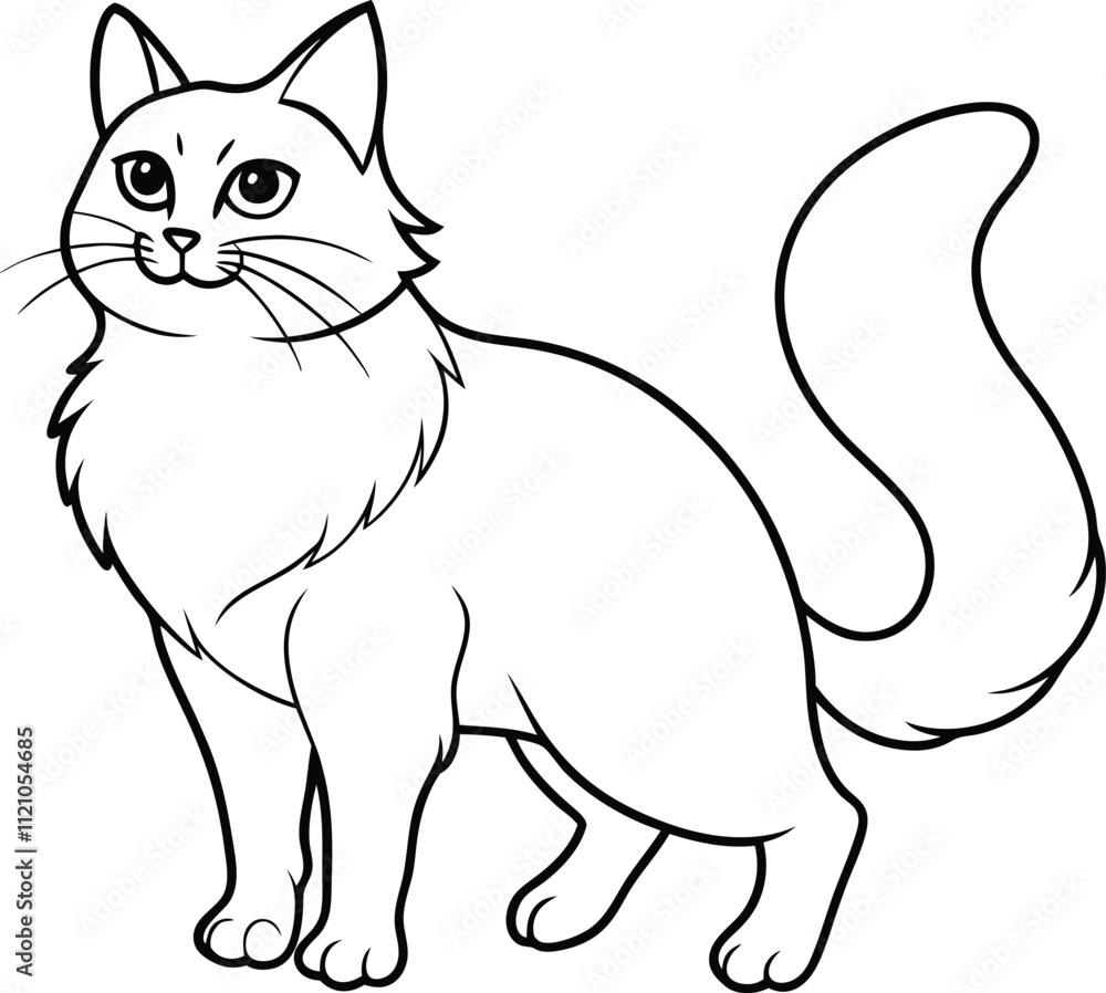 Cats line art vector design eps files Cats line art vector design eps files