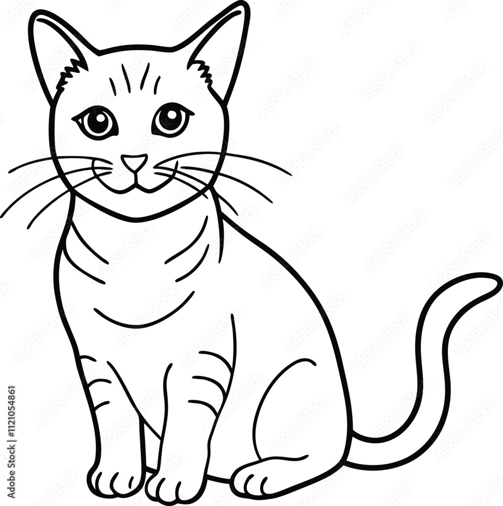 Cats line art vector design eps files Cats line art vector design eps files