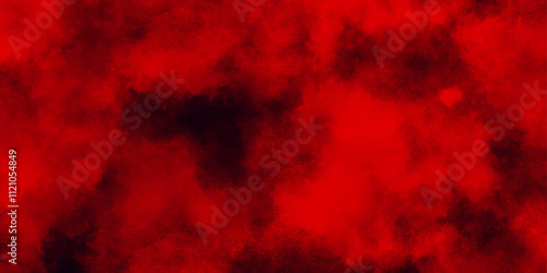 grainy and grunge red watercolor vector art background, Modern abstract red texture, Red Smoke Like Cloud Wave Effect On Black, seamless red watercolor artist Mural wallpaper texture with stains. 