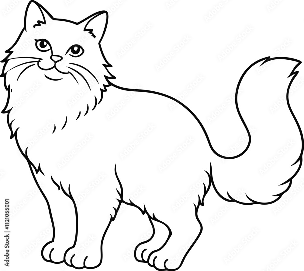 Cats line art vector design eps files Cats line art vector design eps files