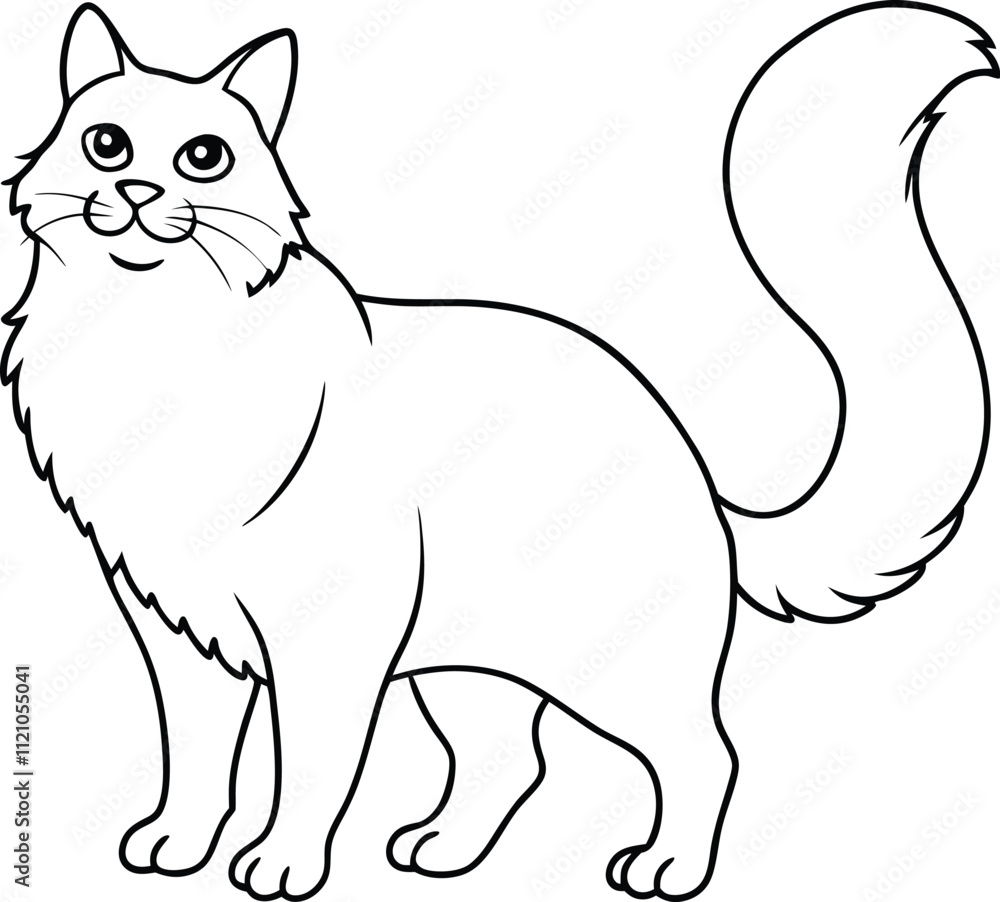 Cats line art vector design eps files Cats line art vector design eps files