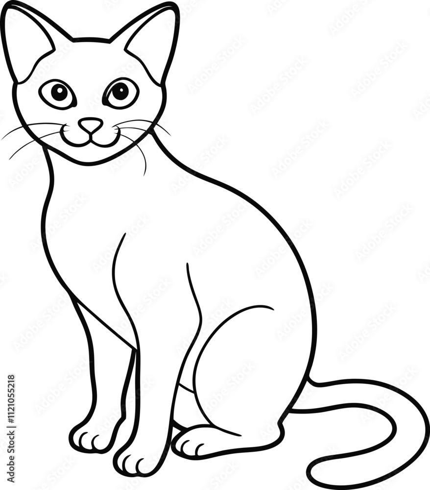 Cats line art vector design eps files Cats line art vector design eps files