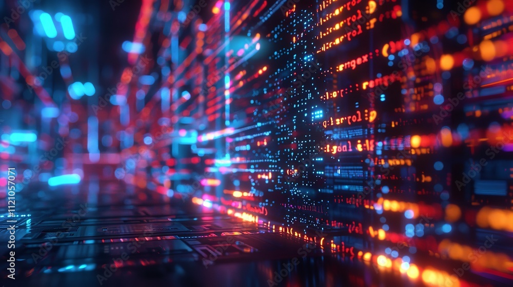 Obraz premium Programming code abstract technology background of software developer and Computer script.