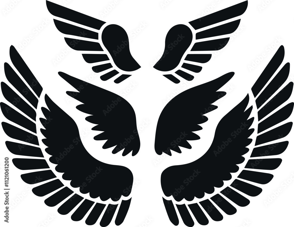 Obraz premium Graceful Angel Wings for Decorative Art Concepts