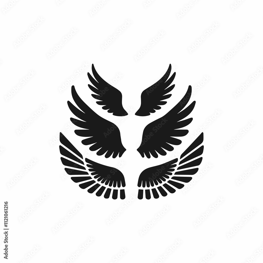 Obraz premium Graceful Angel Wings for Decorative Art Concepts