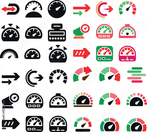 Energy Monitoring Dial Icons Pack