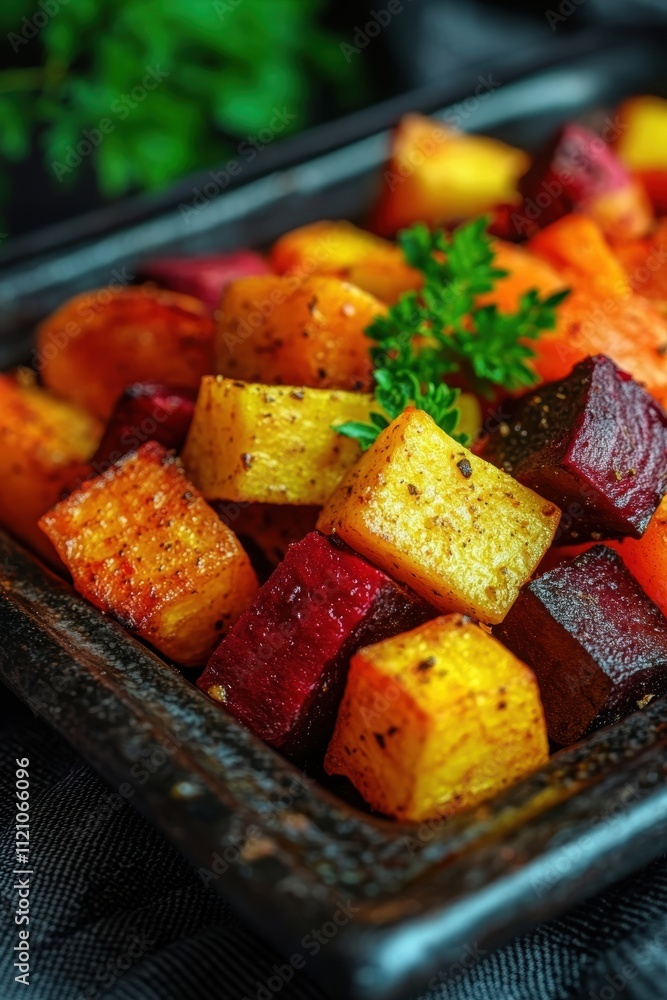 Roasting Vegetables Delight Kitchen Culinary Art Cozy Home Close-up Root Vegetables Showcase Roasting Vegetables Delight Kitchen Culinary Art Cozy Home Close-up Root Vegetables Showcase