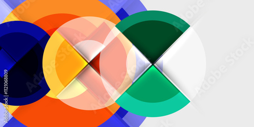 Target circle geometric abstract shapes. Vector Illustration For Wallpaper, Banner, Background, Card, Book Illustration, landing page