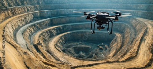 Drone Surveying a Massive Open-Pit Mine