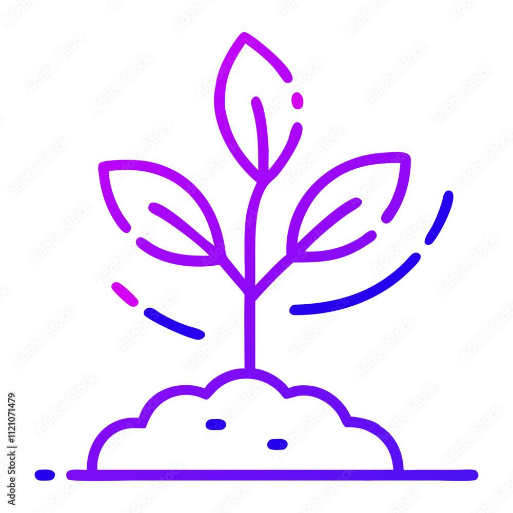 Sprout from the ground isolated Seedling growing in the ground Small green sprout with green leave Sprout from the ground isolated Seedling growing in the ground Small green sprout with green leave