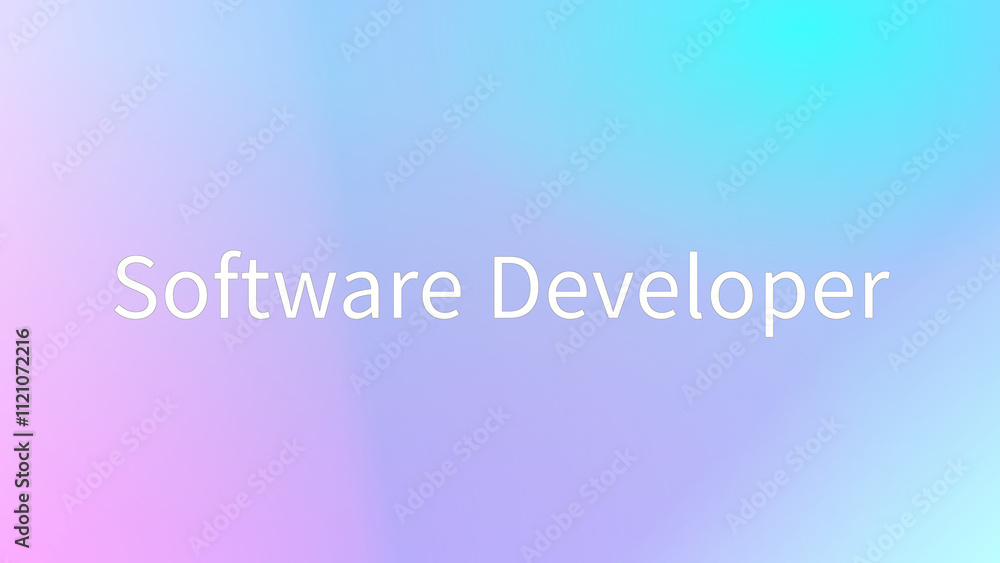 Software Developer のグラデーション背景イラスト Software Developer のグラデーション背景イラスト