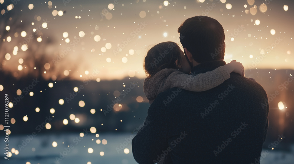 Father and Daughter Under Starry Night with Twinkling Stars Thank You Father and Daughter Under Starry Night with Twinkling Stars Thank You