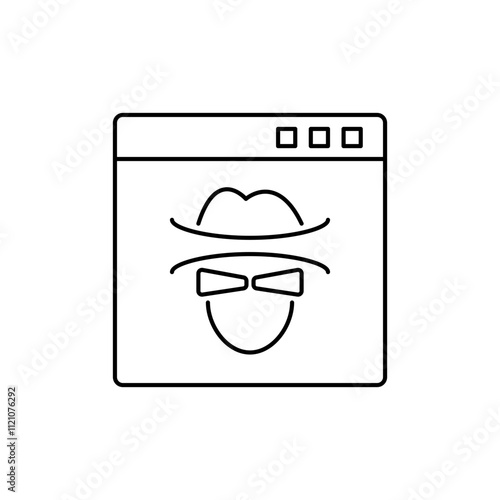 Incognito Mode Outline Icon to represent private mode on the browser.

Print Outline Icon for the print function of the web page.

Extension Outline Icon for browser extensions and add-ons.

Security 
