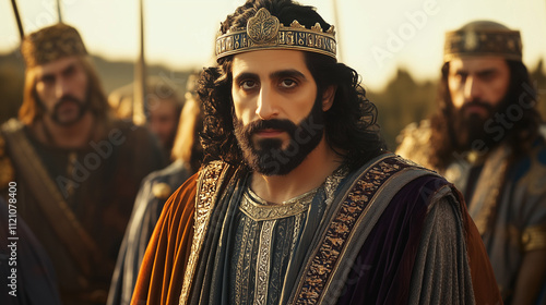 King David from the Bible and his people