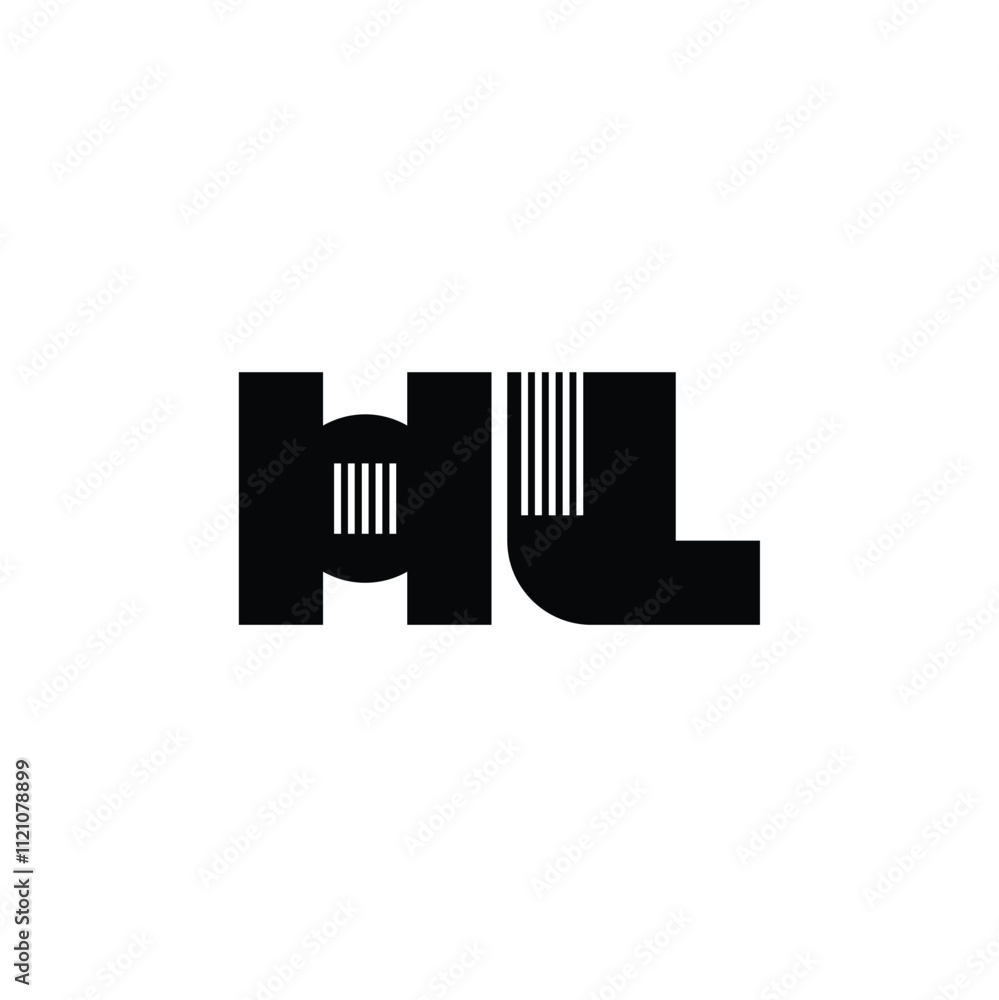 HL monogram logo design letter text name symbol monochrome logotype alphabet character simple logo HL monogram logo design letter text name symbol monochrome logotype alphabet character simple logo